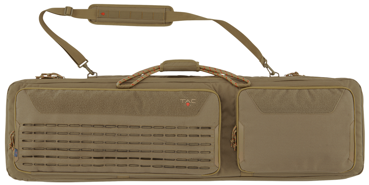 Tac Six 10833 Unit 46" Tactical Rifle Case Coyote 600D Polyester 2 Rifles