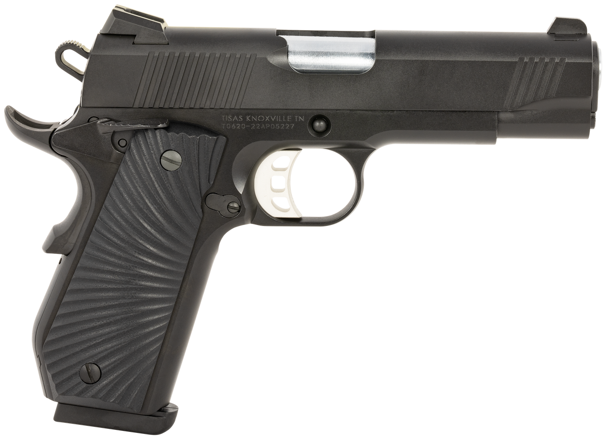 Tisas Arms 1911 Devil Ray Carry 45 ACP 4.25" 8+1 SAO Pistol - Black Cerakote
