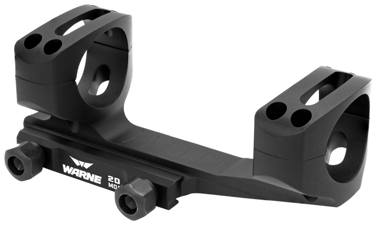 Warne LRSKEL30TW Skeletonized Extended Scope Mount 30mm Ultra High 20 MOA - Black Anodized
