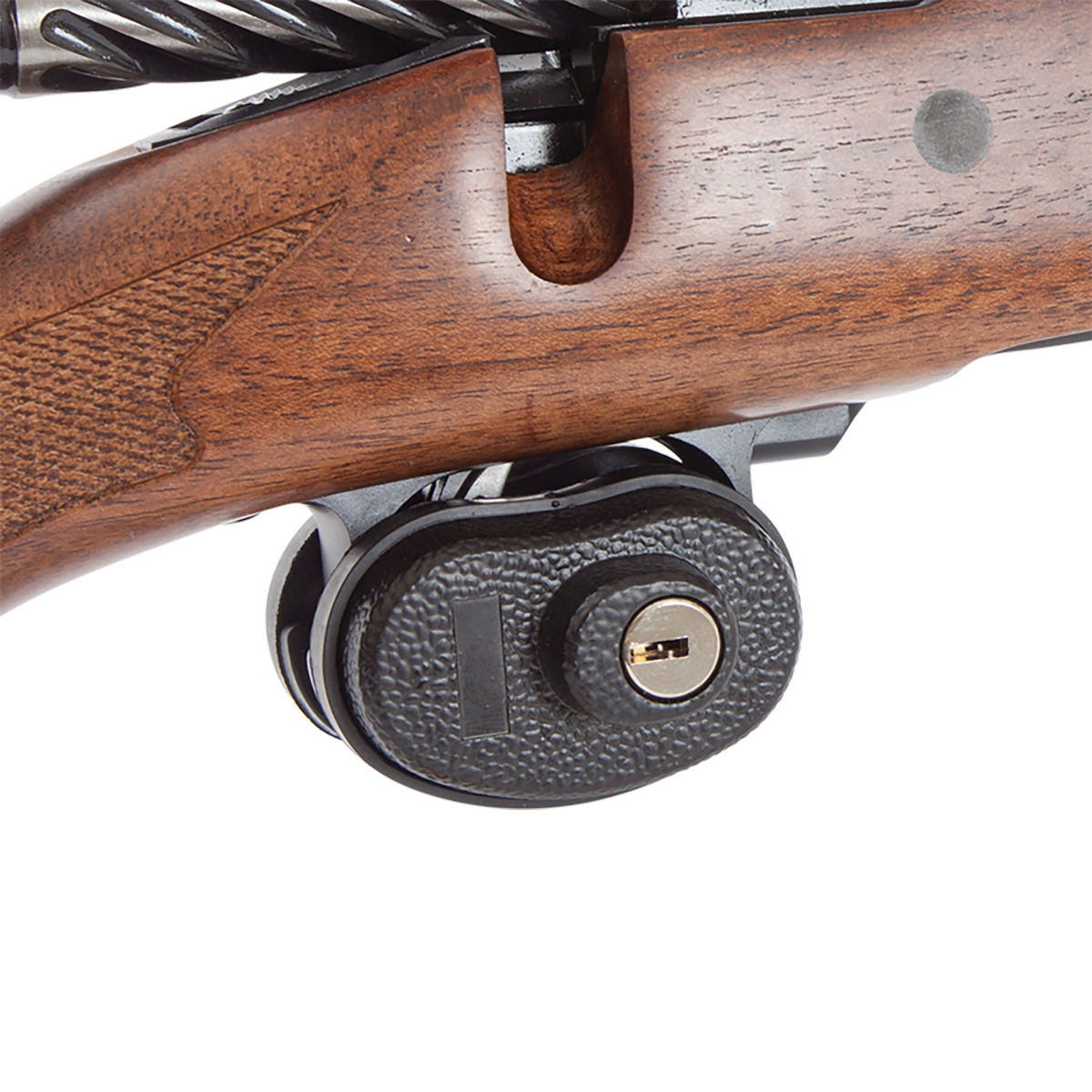 Allen 15415 Trigger Lock Keyed Black Steel - Handgun/Rifle/Shotgun