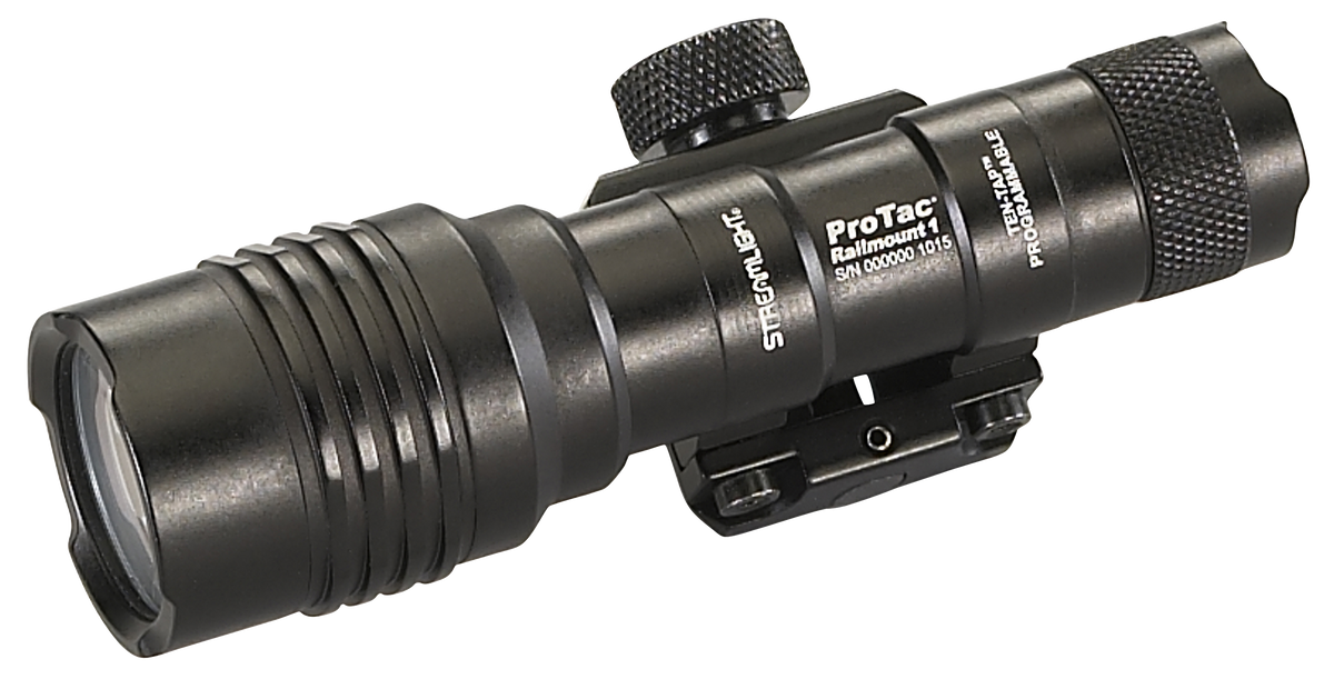 Streamlight ProTac Rail Mount 1 40/350 Lumens White LED Picatinny Rail Mount - Black Anodized Aluminum