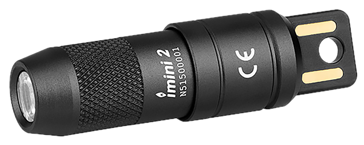 Olight imini 2 Rechargeable Mini Flashlight 50 Lumens LED - Black Anodized