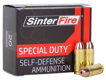 SinterFire Special Duty (SD) 10mm Auto 125gr Lead Free Frangible Hollow Point 20 Rd - Box or Case