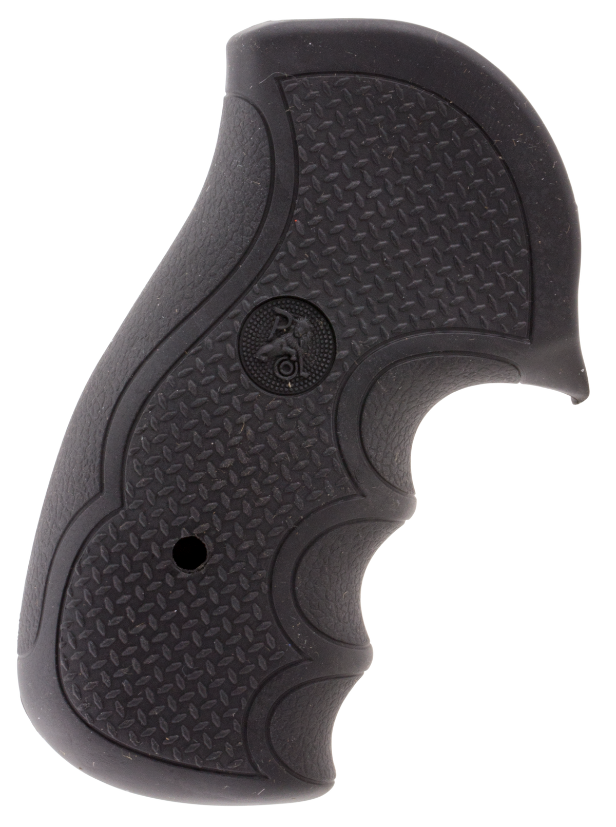 Pachmayr Diamond Pro Grip Diamond Checkering Black Rubber w/ Finger Grooves for Ruger GP100