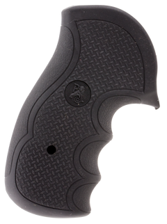 Pachmayr Diamond Pro Grip Diamond Checkering Black Rubber w/ Finger Grooves for Ruger GP100