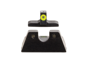 Trijicon HD XR Night Sight Set Green Tritium Yellow Outline Front - Fits H&K VP9/45C/P30/P30L/P30SK
