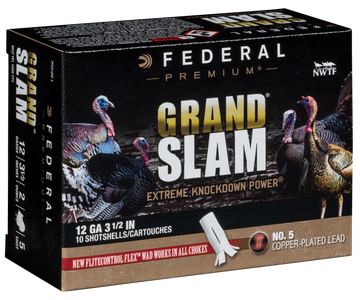 Federal Premium Grand Slam 12 Gauge 3.5" 2oz #5 Shot 10 Rd - Box or Case