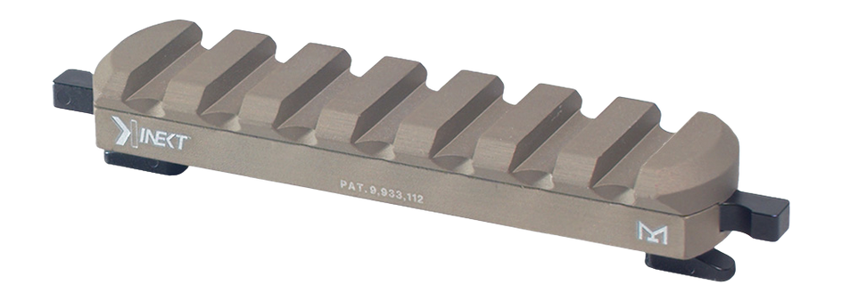 Kinetic Development Group Kinect M-LOK 7-Slot Picatinny Rail Section - FDE