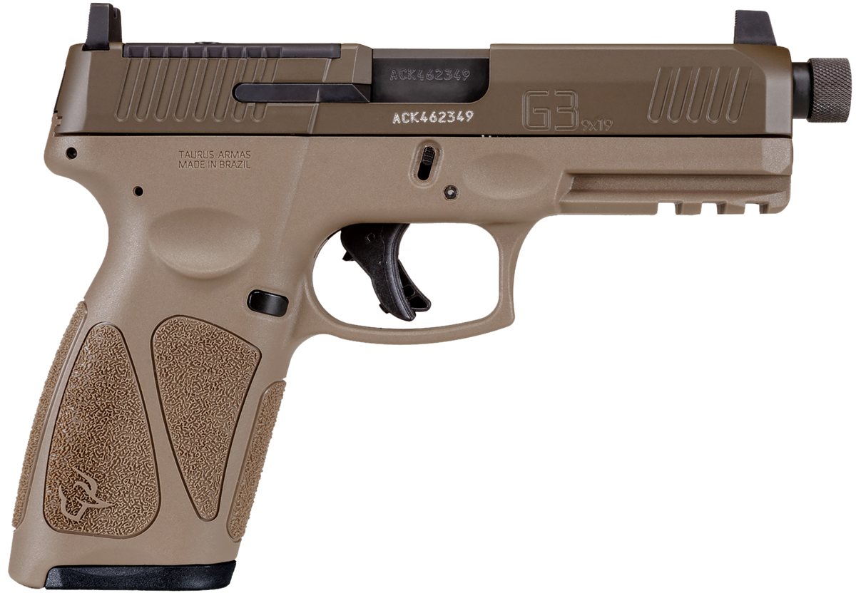 Taurus G3 T.O.R.O. Tactical 9mm Luger 4" 10+1 Semi-Auto Pistol - FDE