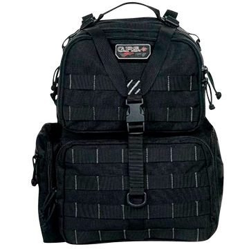 G*Outdoors GPS-T1913BPB Tactical Range Backpack Tall Black 1000D Polyester 4 Handguns