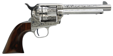 Taylors and Company 1873 Cattleman 45 Colt (LC) 5.50" 6-Rd SAO Revolver - White Photo Engraved