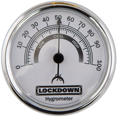 Lockdown Vault Hygrometer 2.75" Silver