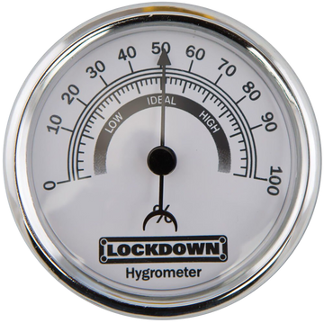 Lockdown Vault Hygrometer 2.75" Silver