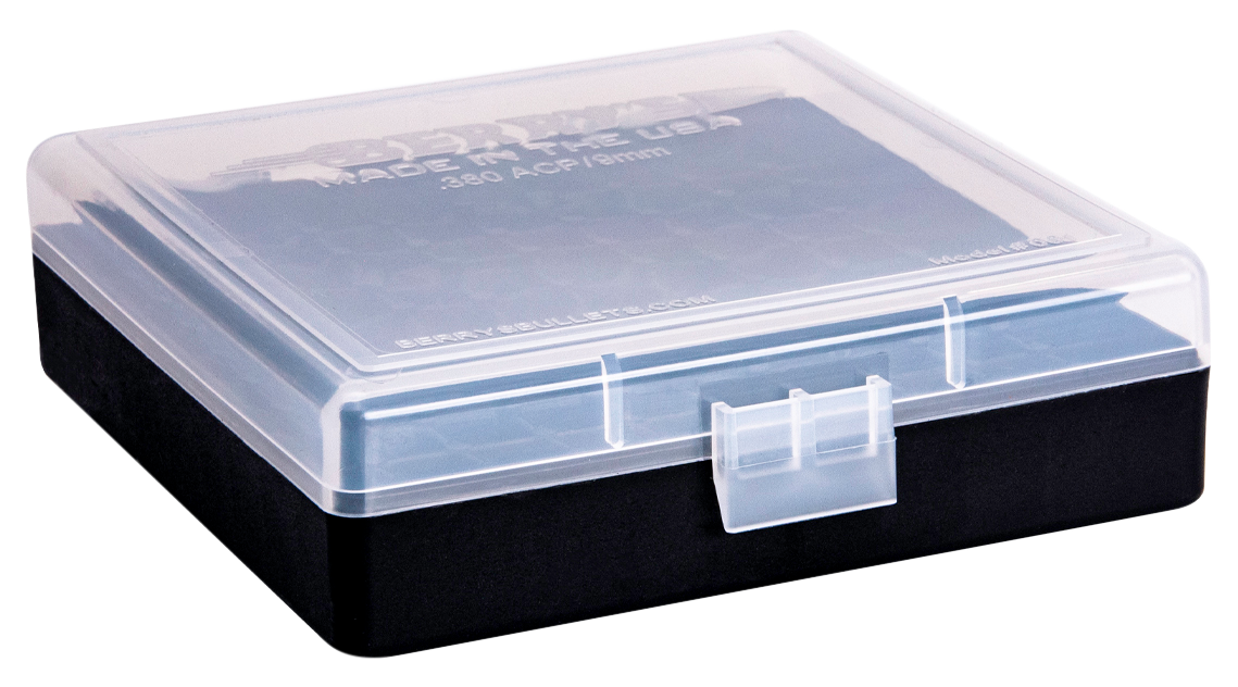Berry's 87412 Ammo Box 9mm Luger,380 ACP 100rd Clear Lid w/Black Bottom