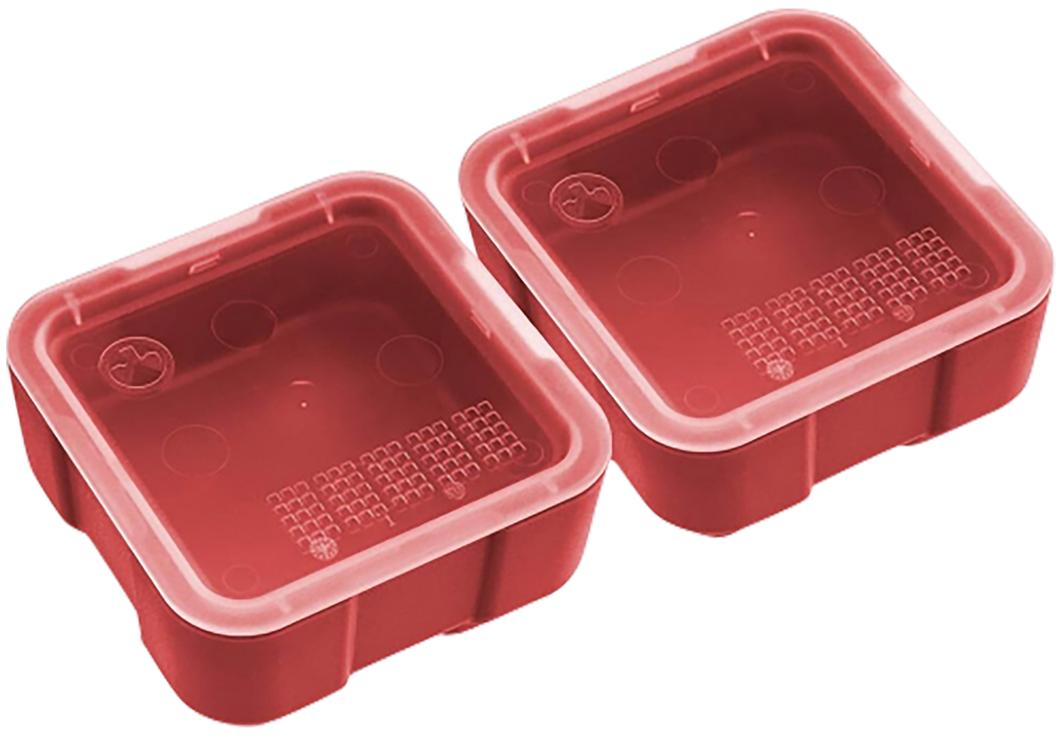 Magpul Industries DAKA Bins 2x2 Red Polymer - 2-Pack
