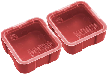 Magpul Industries DAKA Bins 2x2 Red Polymer - 2-Pack