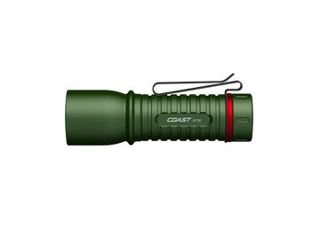 COAST XT7R Flashlight 1500 Lumens Rechargeable LED - Forest Green