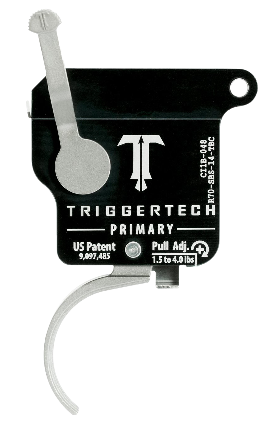 TriggerTech Primary Remington 700 1.5-4 lb Single-Stage Curved Trigger w/ Bolt Release - Right Hand - Stainless