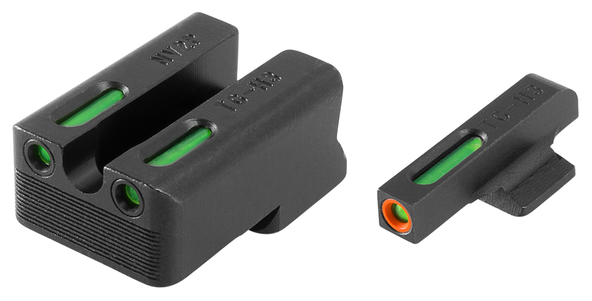 TruGlo TFX Pro 1911 Novak .260/.500 Green Tritium Fiber Optic Sight Set