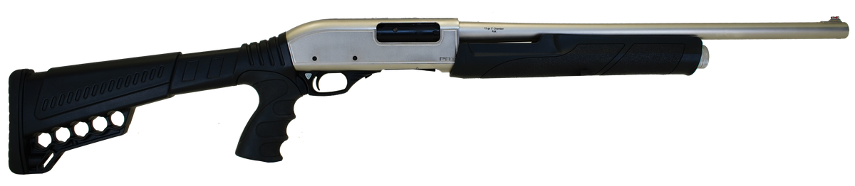 Citadel CDP-12 Force 12 Gauge 20" 3+1 3" Pump-Action Shotgun - Silver Marinecote