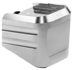 Cross Armory +0 Magazine Extension Glock 17/22/31 Gen 1-5 Silver Aluminum