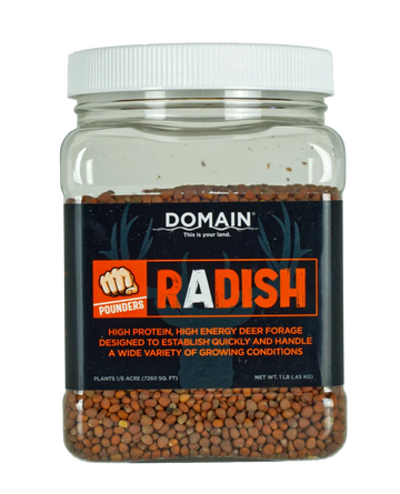 Domain Outdoor Pounder Radish 1 lb Food Plot Seed
