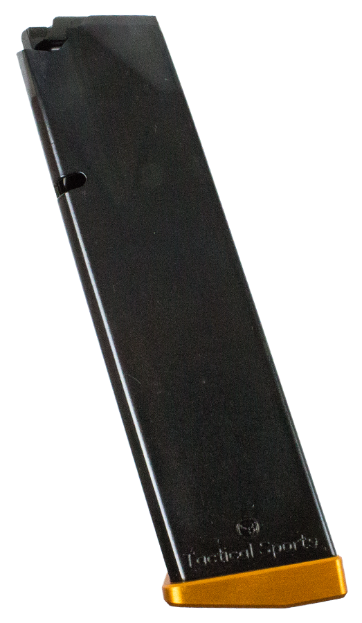 CZ 75 TS/Czechmate 40 S&W 17-Rd Steel Magazine - Black/Orange