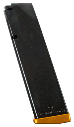 CZ 75 TS/Czechmate 40 S&W 17-Rd Steel Magazine - Black/Orange