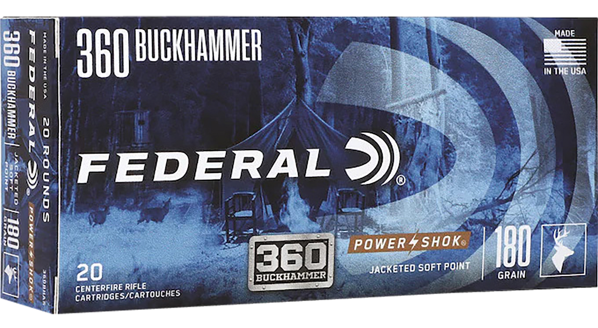 Federal Power-Shok Buckhammer 360 Buckhammer 180gr Soft Point - Box or Case