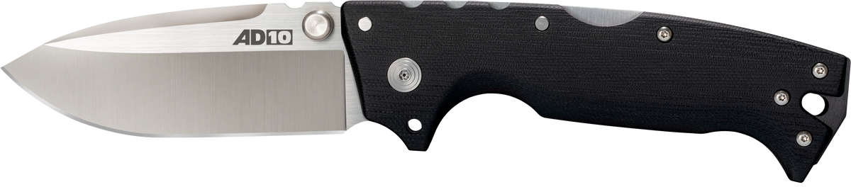 Cold Steel AD-10 4" Folding Drop Point Plain S35VN SS Black G10 Handle