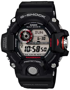 G-Shock Rangeman GW-9400-1 Solar Atomic Triple Sensor Digital Watch - Black
