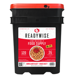 Wise Foods RW10121 Emergency Supplies Breakfast Bucket 120 Servings