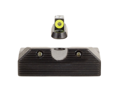 Trijicon HD XR Night Sight Set Green Tritium Yellow Outline Front - CZ P-10/P-10C