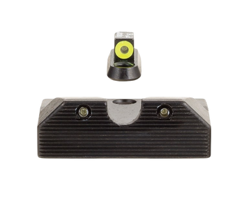 Trijicon HD XR Night Sight Set Green Tritium Yellow Outline Front - CZ P-10/P-10C