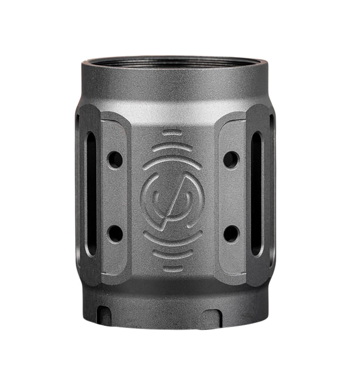 SilencerCo AC5449 Bravo MAAD Brake 2.0 Black Anodized Aluminum Muzzle Brake 2.11"