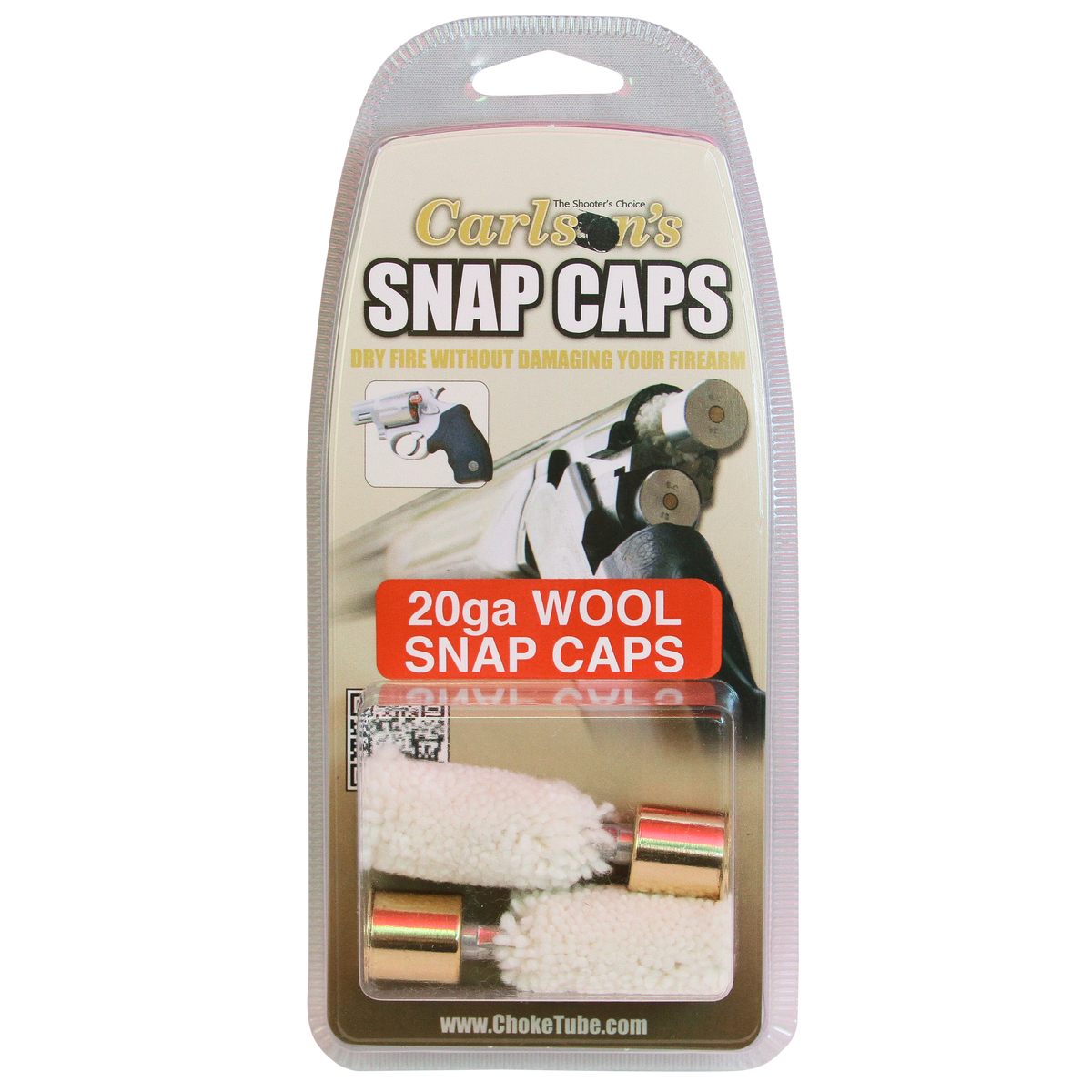 Carlsons Snap Cap 20 Gauge 2-Pack Brass/Wool Dummy Rounds