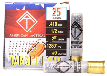 ATI ATIAC4109 Target Load 410 Gauge 2.5" 1/2 oz #9 Shot - Box or Case