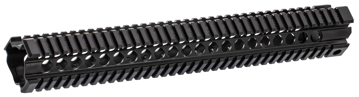 Midwest Industries T-Series 15" AR-15 Quad Rail Free Float Handguard - Black