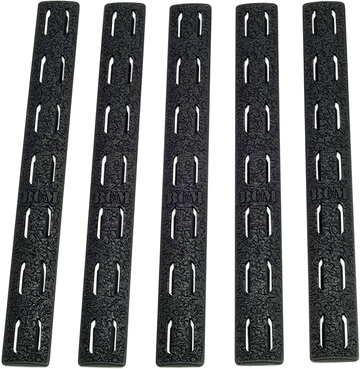 BCM KMR-RP-BLK-5 KeyMod Rail Panel Kit 5.55" Black Polymer 5 Pack
