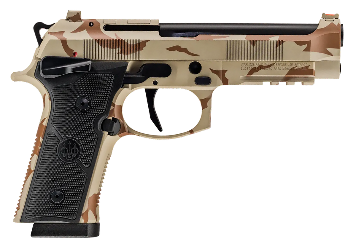 Beretta 92XI Combat 9mm Luger 4.7" 10+1 SAO Pistol - Desert DPM Cerakote