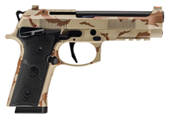 Beretta 92XI Combat 9mm Luger 4.7" 10+1 SAO Pistol - Desert DPM Cerakote
