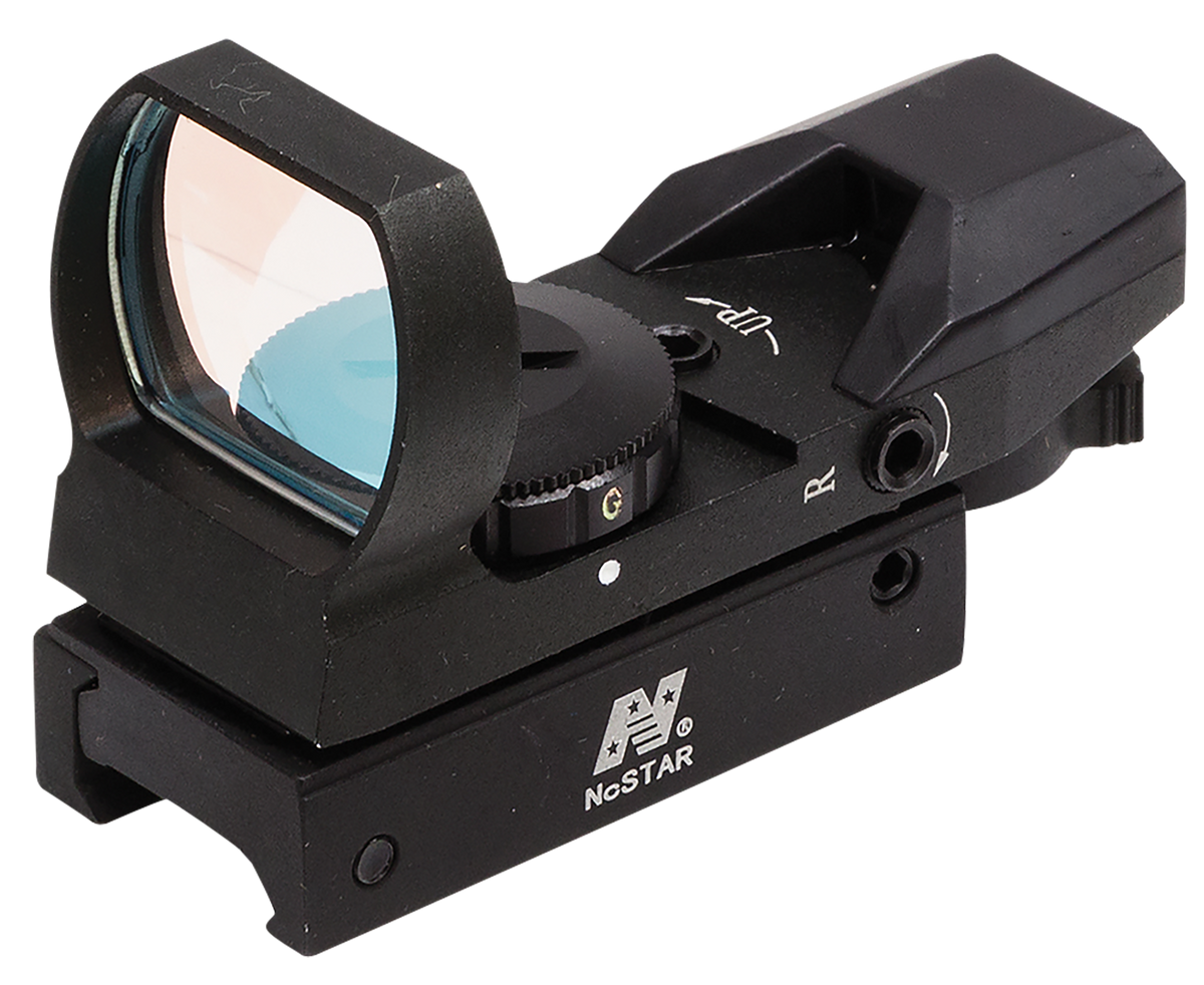 NcSTAR D4RGB Red & Green Four Reticle Reflex Optic 1x 3 MOA Black Anodized