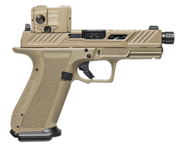 Shadow Systems XR920 Elite 9mm Luger 4.5" Threaded 17+1 Semi-Auto Pistol w/ Aimpoint ACRO - FDE