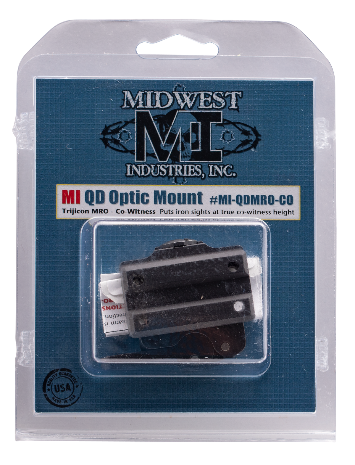 Midwest Industries Trijicon MRO Co-Witness QD Mount 2.0" Black Hardcoat Anodized