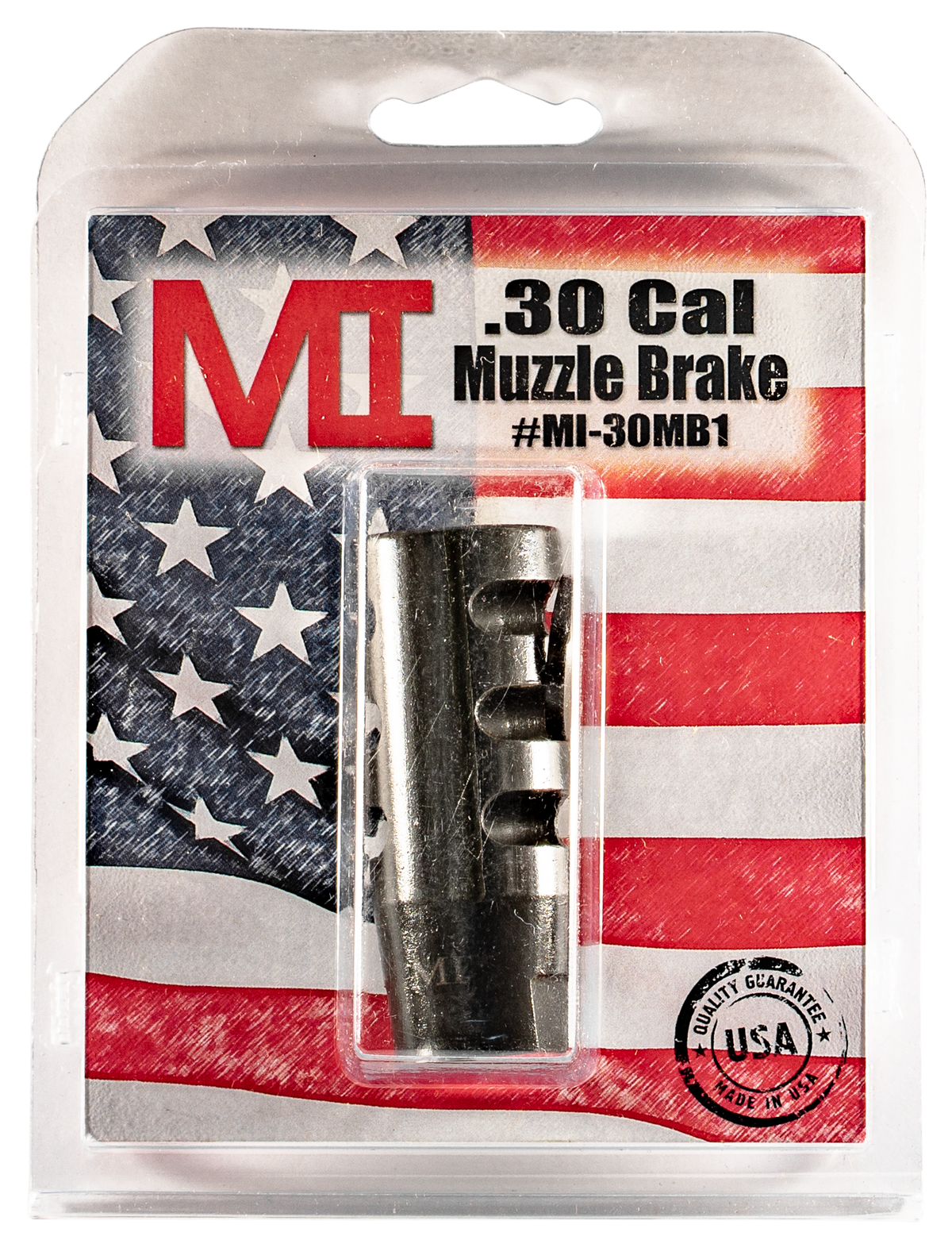 Midwest Industries MIAR30MB1 30 Cal Muzzle Brake 5/8x24 Phosphate Tool Steel - AR Platform