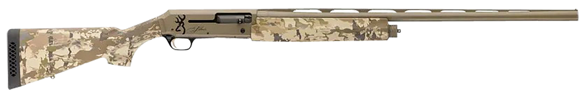 Browning Silver Field 12 Gauge 3.5" 26" 4+1 Semi-Auto Shotgun - FDE/AURIC Camo
