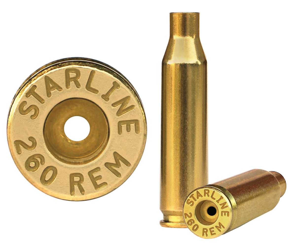 Starline Brass 260 Remington Unprimed Brass Cases 50 Per Bag