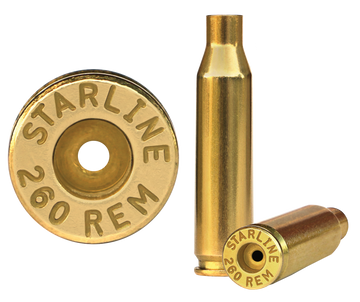 Starline Brass 260 Remington Unprimed Brass Cases 50 Per Bag