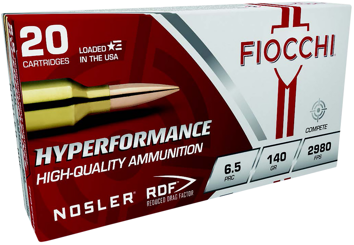 Fiocchi Hyperformance Match 6.5 PRC 140gr Nosler Reduced Drag Factor 20 Rd - Box or Case