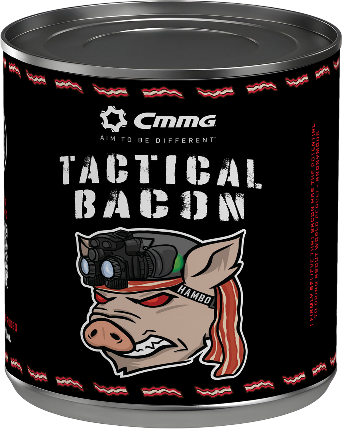 CMMG Tactical Bacon 12 oz Can - 70-80 Slices Ready-to-Eat
